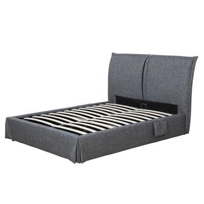 China New Willsoon Furniture 1530 Store Linen Fabric Storage King Size Bed , Queen Size Storage Bed for sale