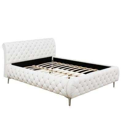 中国 Willsoon Furniture 1586 New Store Modern White Modern Elegant PU Queen Size Bed Crystal Diamond Tufted Headboard High 販売のため