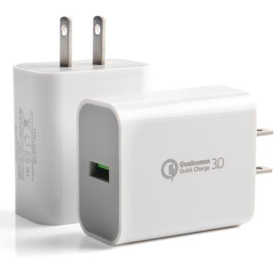 China Mobile Phone Usb Wall Charger Power Adapter Usb 18W Mobile Phone Fast Charging Charger for sale