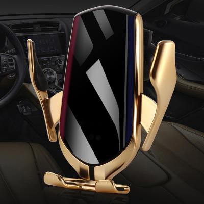 China Mobile Phone Phone Holder Charging 10W Qi Wireless Car Charger For Iphone For Samsung for sale