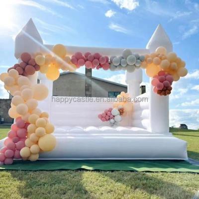 China Hot Sale Indoor and Outdoor Cheap White Inflatable Bounce House Inflatable Wedding Party Entertainment White Bounce For Sale for sale