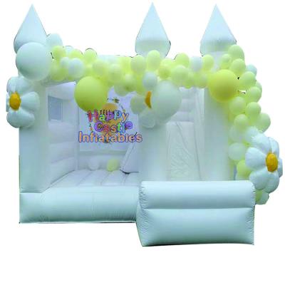 China White Indoor And Outdoor Entertainment Wedding Party Bouncy Castle With Commercial Bouncy Ball Pit Slide Castles For Sale for sale