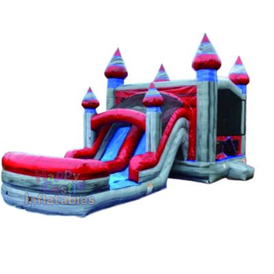 China Indoor and outdoor party entertainment commercial grade moonwalk bounce house water slide rental commercial combined for kids and adults for sale