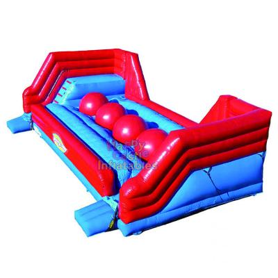 China Crazy Big Red Inflatable Inflatable Obstacle Game Challenge Wipeout Ball Big Entertainment Balls Wipeout Crazy Indoor and Outdoor for Kids and Adults for sale