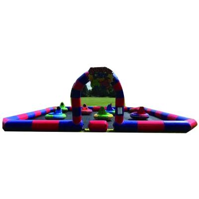 China Indoor and Outdoor Entertainment Outdoor Inflatable Race Track For Inflatable Bumper Cars Barrier Race Track Go Kart Track For Kids for sale