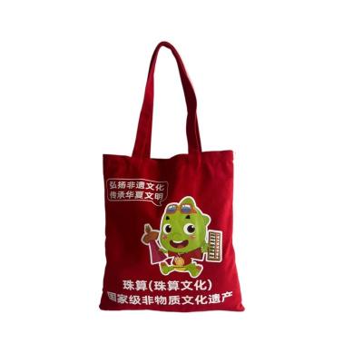 China Reusable 100% Canvas Handled Cotton Cute White Colorful Promotional Tote Bags for sale