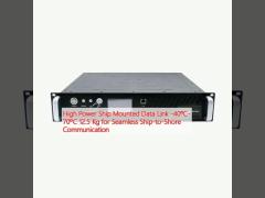 High Power Ship Mounted Data Link -40ºC- 70ºC 12.5 Kg for Seamless Ship-to-Shore Communication