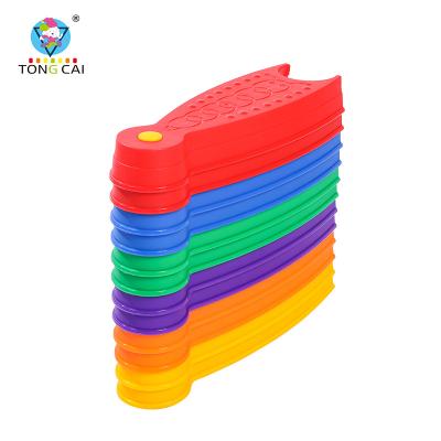 China Construction Toy Balance Stepping Stones Rivers and Islands Plastic Training Equipment Tactile Walking Game for sale