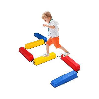 China Long River Crossing Stone Toys Sensory Toys For Kindergarten Kids Practicing Plastic Exercise Toys Indoor And Outdoor Children's Balance Toys for sale