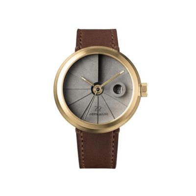 China Date 22STUDIO 4D Automatic Concrete Mechanical Watch 45mm Brass Edition Round Sapphire Crystal Mechanical Watch for sale