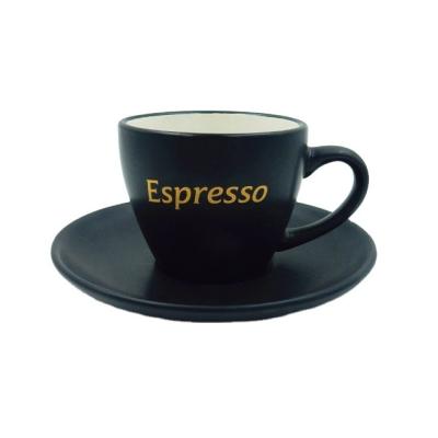 China Viable Custom Design Ceramic Espresso Coffee Cup With Saucer for sale