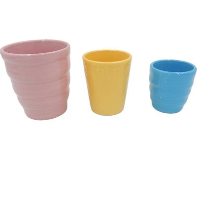 China Mini Nordic Eco-friendly Decorative Flowerpot Cylinder Cylinder Chinese Ceramic Flower Pot for sale