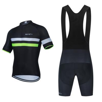 China 100% Cycling Breathable Cycling Custom Rjyc Suit Short Sleeve Cycling Jersey Polyester Fiber Bicycle Custom Clothing Anti-ultraviolet for sale