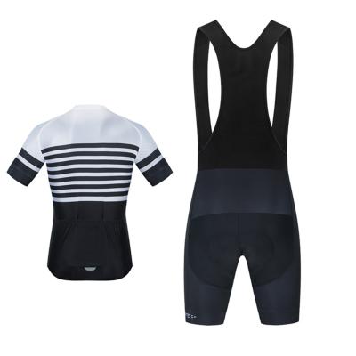 China Breathable Short Sleeve Bib Shorts Sweatshirt Set Mountain Bike Cycling Bicycle Clothes Breathable Cycling Suit for sale