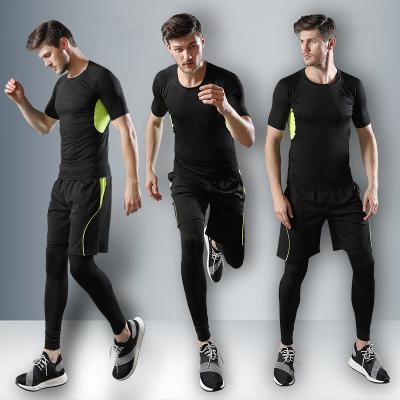 China New Breathable Sportswear Short Sleeve Fitness Shorts Running Sportswear Quick Dry Training Wear Sets for sale