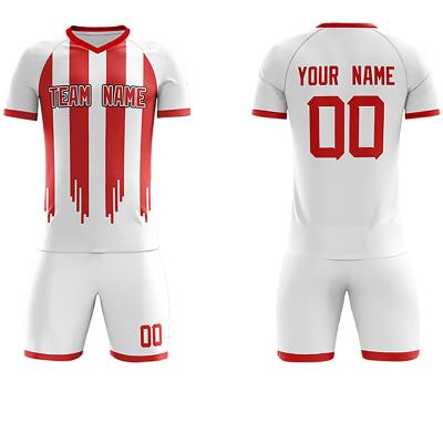 China Good Quality Boy's Quick Dry Jersey Sets Kid Soccer Jersey Set Short Sleeve Custom Sports Shirt Kids Soccer Uniforms for sale