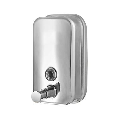 China Double Soap Dispenser 500/800/1000ml For Soap Dispenser Hotel Casino Bathroom Stainless Steel Wall Mounted Hand Soap Dispenser for sale