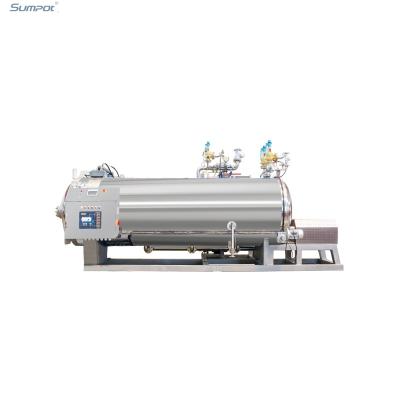 China Low Price Automatic Autoclave Shaking Shaking Water Jet Retort Sterilizer Machine For Coconut Milk for sale