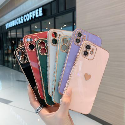 China Hot Selling Shockproof Cell Phone Case For Iphone X XR 11 12 13 pro 13 TPU Phone Case With Electroplate for sale