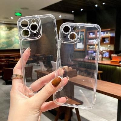 China Wholesale Shockproof Cell Phone Case Cover For iPhone 12 13 Pro Max Slim Shockproof Crystal Clear TPU Transparent Soft Case for sale