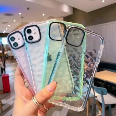 China 3D Diamond Clear TPU Shockproof Mobile Phone Accessories Phone Cases For Iphone 11 12 13 pro Max Case for sale