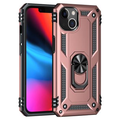 China Shockproof Mobile Phone Accessories For Iphone 13 Phone Back Cover With Magnetic Holder Ring Phone Case for sale