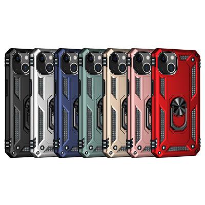 China Shockproof 2 In 1 Shockproof Armor Phone Case For Iphone 13 Kickstand TPU PC Phone Case With Stand for sale