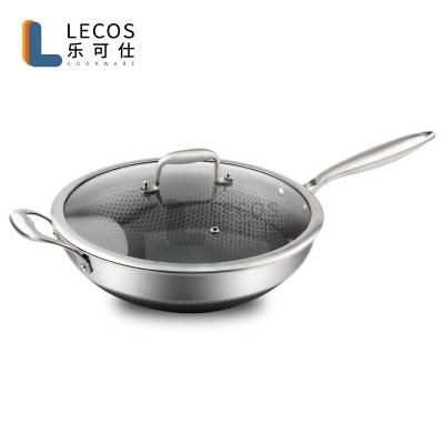 China Modern 304 Stainless Steel Main Induction TRI PLY Frying Pan Nonstick Pan For Kitchen Frying Pan for sale