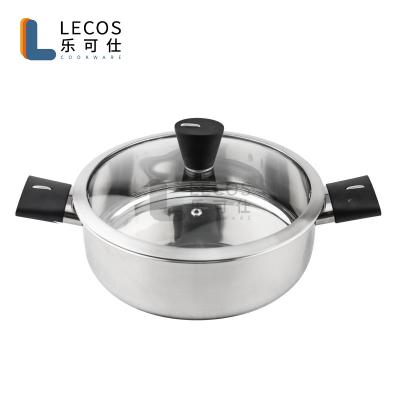 China 18/8 Stainless Steel Sustainable Casserole Round Oven Cooking Pot Manufacturer Kitchenware Dutch Cookware Set for sale