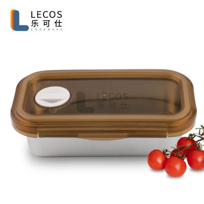 China Freshness Preservation 316 Stainless Steel Food Container Rectangular Bento Lunch Box Tiffin Lunch Box for sale