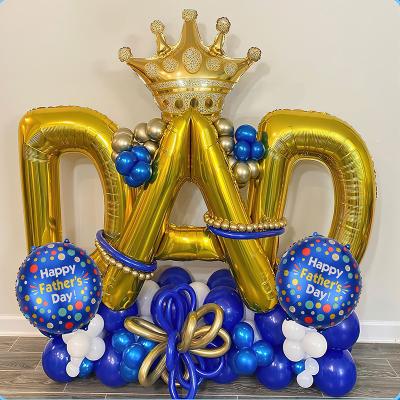 China 32 Inch Fathers Day Party Decoration Promotion Fathers Day Gift 2023 Cheap DAD Balloons Foil Balloon Happy Fathers Day Printed Balloons For Dad, Father for sale