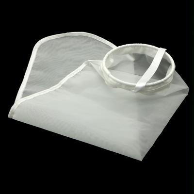 China Kinds Filtration Industry White Nylon Filter Bag For Chemicals Filtering Round Neck Size Customization for sale