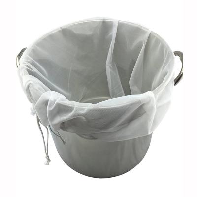 China food & Beverage Factory HR 100% Polyester Fabric Drawstring Brew Bag For Homemade Wine for sale