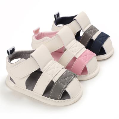 China New Years Arrivals Breathable Anti-Smell 0-2 PU Handmade Summer Prewalk Baby Anti-Slip Sandals for sale