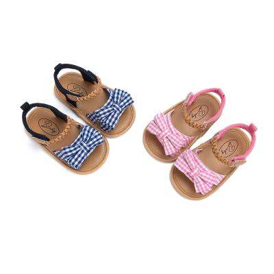 China New Design Anti-Smell 18 Months Toddler Girl Infant Girl Sandals Rubber Unique Bowknot Dress 0 for sale