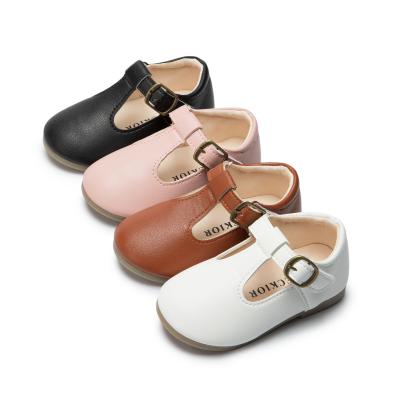 China 2022 New Design Deodorization Children's Shoes Outdoor Children's Princess Shoes Breathable Organic PU Leather Fabric Kids Stylish Shoes for sale