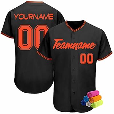 China Breathable Sportswear Uniform Short Sleeve Baseball Jersey Custom OEM Customize With Designs for sale