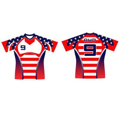 China Breathable Custom Design Sublimation Print Rugby Football League Jersey Uniform Wear for sale