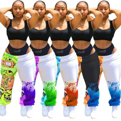 China AI09-191 Women's Casual Sweater Sports Harem Digital Positioning Printing Pants Viable for sale