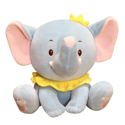 China Dollhouse Stuffed Animal Plush Toy Cute Animated Plush Elephant Interactive Toy Doll Present for sale