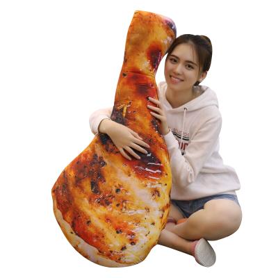 China New Non-Toxic Design Simulated Food Cushion Pillow Stuffed Chicken Drumstick Plush Toy for sale