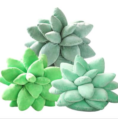 China Custom Hotel Amazon Plants Succulent Vegetable Pretend Simulation Plants Stuffed Cushion Pillow for sale