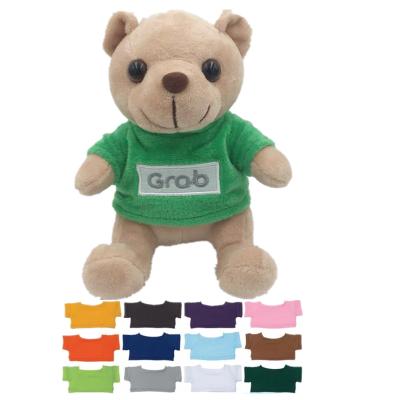 China Custom Plush Small Teddy Bears Plush Toy With Different Colors T-Shirt for sale