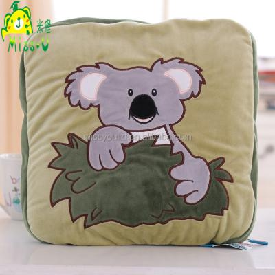 China Lovely Stuffed Toy High Quality Customized Soft Forest Animal Koala Bear Plush Pillow Cover Gift/Blanket for sale