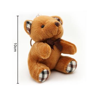 China Mini 10cm Teddy Bear Key Chain Wholesale Gift / Plush Toy for sale