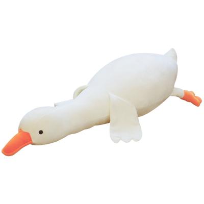 China Gift/Toy Amazon Plush Newborn Baby Sleepingbig Baby Goose White Goose Toy Escape Pillow for sale