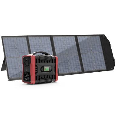 China Outdoor Use (ETFE Camping Solar Cell Monocrystalline Charger Foldable Portable Solar Panels 200w With Usb Output For Travel Backpacks for sale