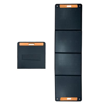 China Outdoor Use (100W Mono Crystalline Camping Solar Panel Portable Full Foldable Black For Outdoor Charging Camping for sale