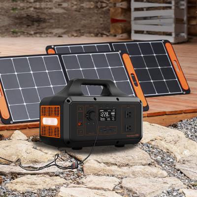 China Portable Solar Generator 1500W Mobile Solar Generator Station Type C System With Two USB Output Fast Charging Functions for sale