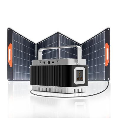 China Hot Selling USB-AC-DC-PD Outlets 2022 Portable Solar Generator 250W Station 222wh 60000mAh Outdoor Banks Power Supply For Travel for sale